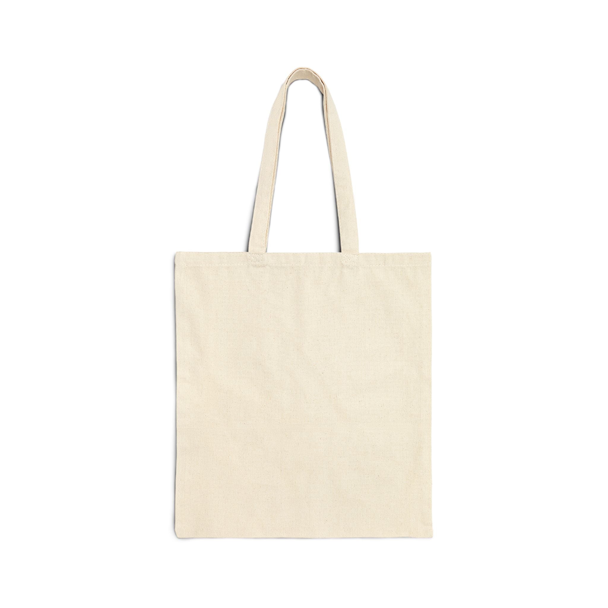 Kissed Pattern Tote Bag — Repeating Lip Print Canvas Shopper