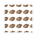 Cheetah Print Kiss Lip Stickers — Cute Animal Print Kiss-Cut Decals for Laptops, Phones & Planners
